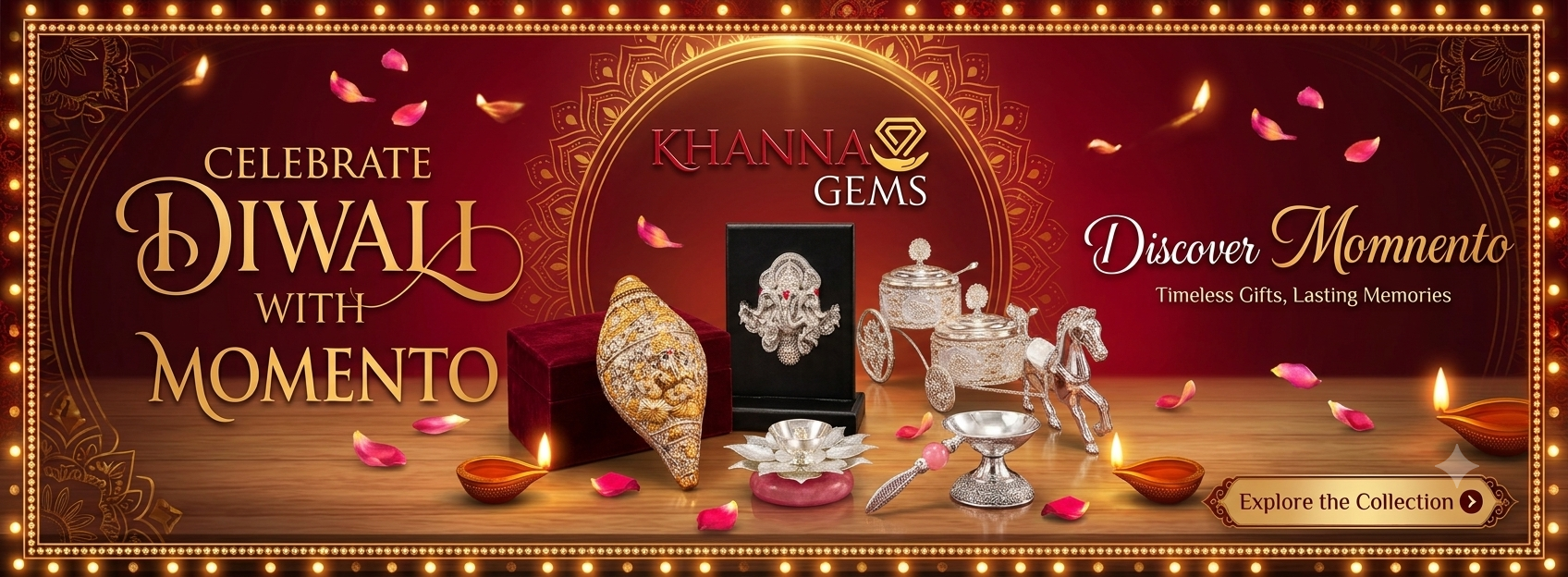 Celebrate Diwali with Khanna Gems: Discover Momento – Timeless Gifts, Lasting Memories