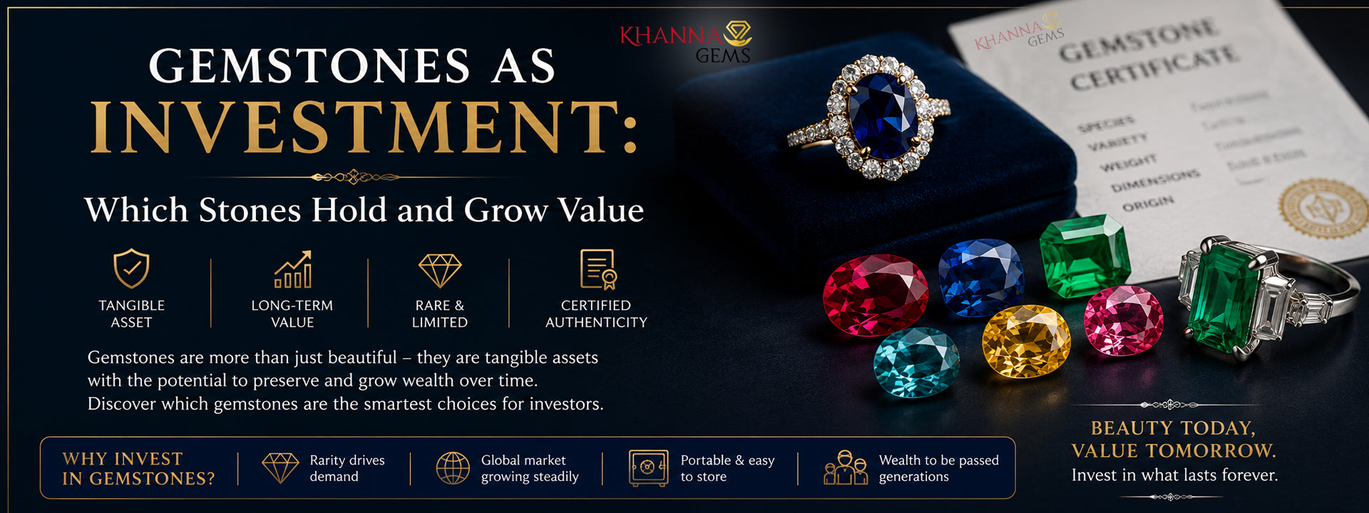 Gemstones as Investment: Which Stones Hold and Grow Value
