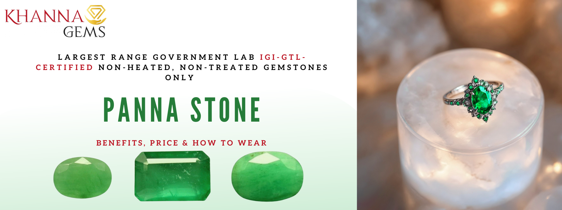 Panna Stone – Real Benefits, Price, and How to Wear Emerald Stone