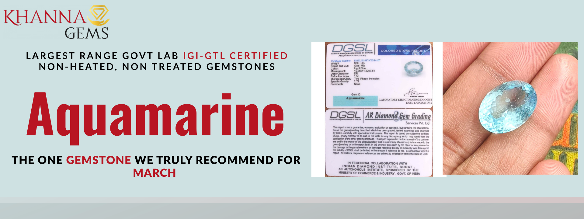 The One Gemstone We Truly Recommend for March – Aquamarine