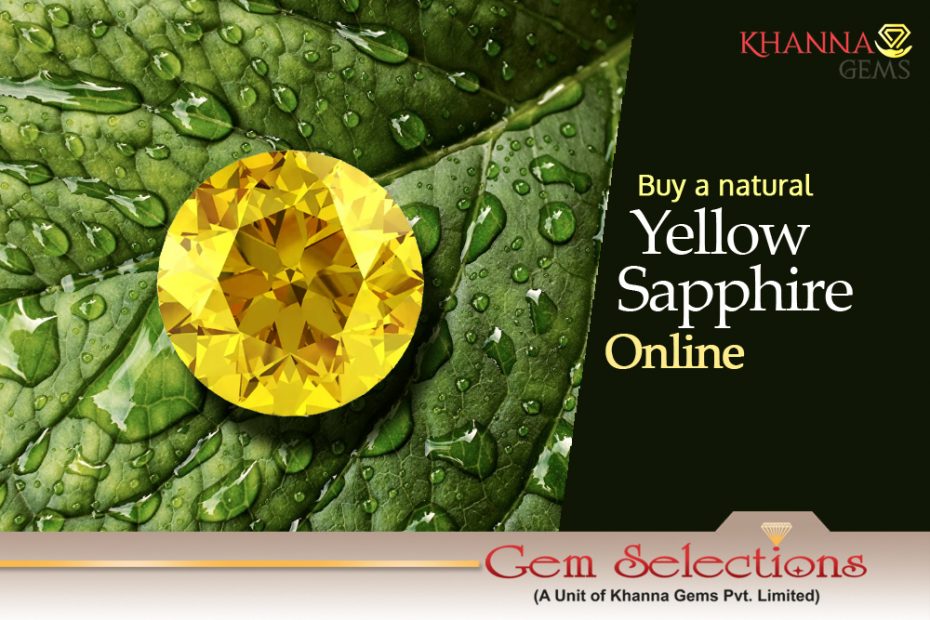 Buy a natural yellow sapphire online