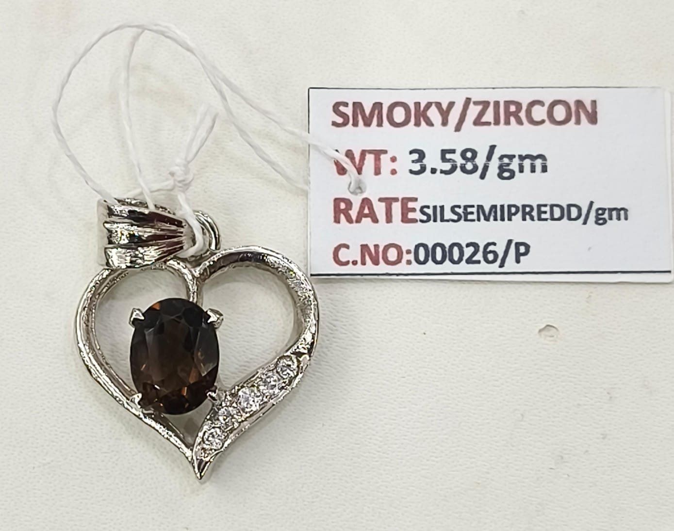 3.58/GM SMOKY ZIRCON (1650)