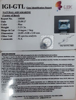 Load image into Gallery viewer, 3.13/CT Natural Aquamarine with Govt Lab Certificate-5661