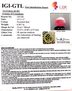 Load image into Gallery viewer, 6.56/CT Natural Ruby Stone with Govt. Lab Certificate-101104