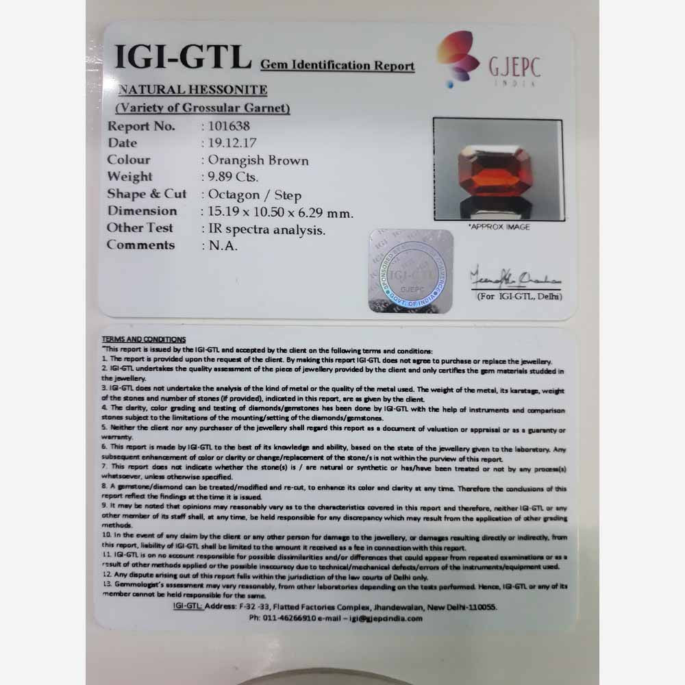 10.99 Ratti Gomed with Govt. Lab Certificate-(1100)