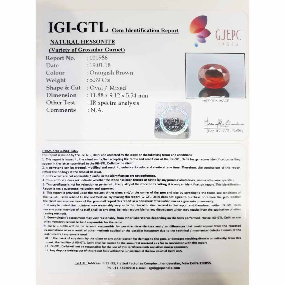 5.99 Ratti Gomed with Govt. Lab Certificate-(1100)