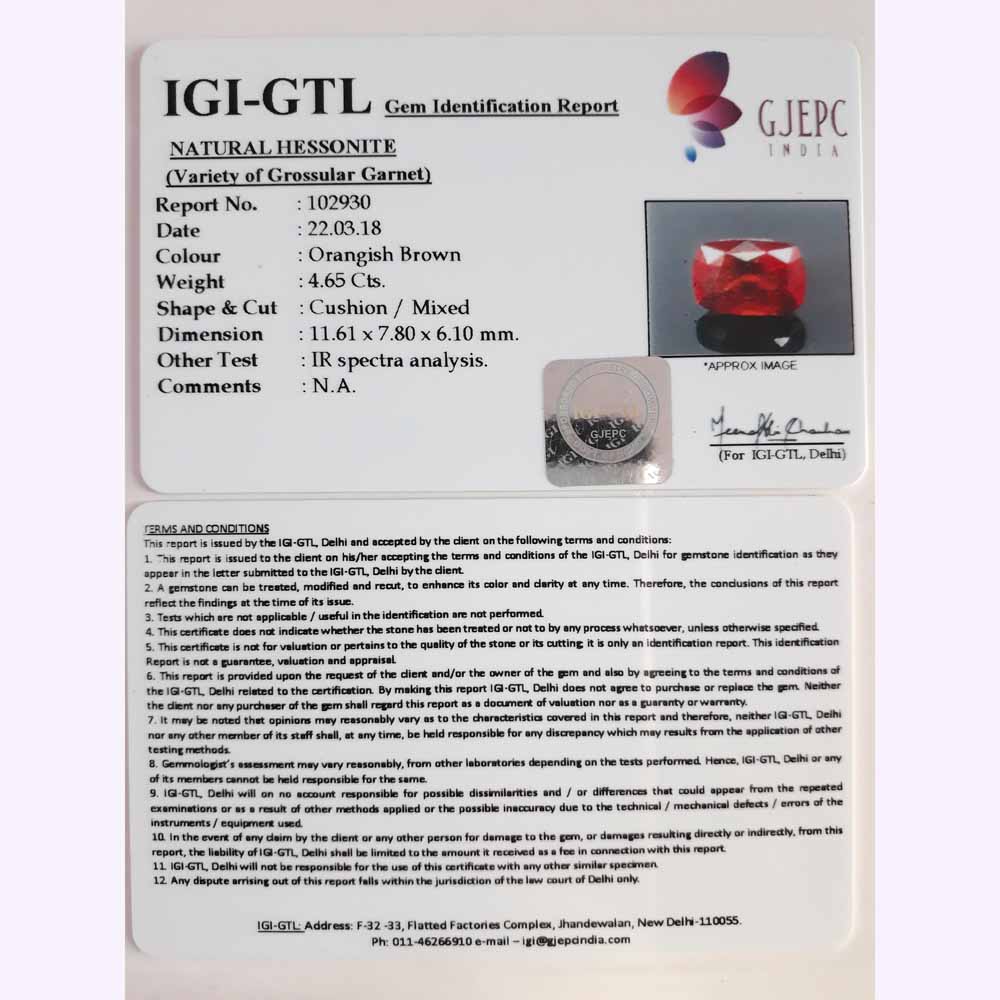 5.17 Ratti Gomed with Govt. Lab Certificate-(1100)