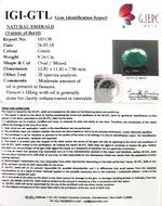 Load image into Gallery viewer, Oval Cabochon Cut Natural Green Emerald - 103138