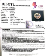 Load image into Gallery viewer, 3.79/CT Natural Yellow Sapphire With Govt Lab Certificate-16650