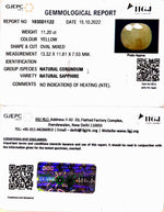 Load image into Gallery viewer, 11.20/CT Natural Ceylonese Pukhraj Stone with Govt Lab Certificate-4551