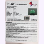 Load image into Gallery viewer, 4.98 Ratti Natural Panna Stone with Govt. Lab Certificate (6100)