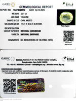 Load image into Gallery viewer, 5.81/CT Natural Yellow Sapphire With Govt Lab Certificate (16650)
