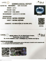 Load image into Gallery viewer, 5.47/CT Natural Blue Sapphire with Govt Lab Certificate (16650)
