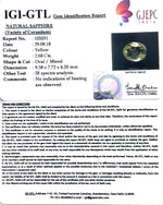 Load image into Gallery viewer, 2.98 Ratti yellow sapphire with Govt Lab Certificate-(6771)