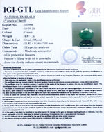 Load image into Gallery viewer, 4.87/CT Natural Emerald Stone With Govt. Lab Certificate (23310)