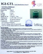 Load image into Gallery viewer, 6.54 Ratti Natural Panna Stone with Govt Lab Certificate (56610)