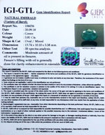 Load image into Gallery viewer, 5.81/CT Natural Panna Stone with Govt. Lab Certificate (16650)