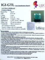 Load image into Gallery viewer, 9.30/CT Natural Panna Stone With Govt. Lab Certificate-3441