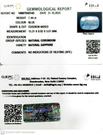 Load image into Gallery viewer, 7.44/CT Natural Blue Sapphire with Govt Lab Certificate (8991)