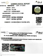 Load image into Gallery viewer, 4.96/CT Natural Yellow Sapphire With Govt Lab Certificate (6771)