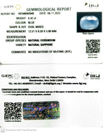 Load image into Gallery viewer, 6.42/CT Natural Blue Sapphire with Govt Lab Certificate (8991)