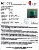 Load image into Gallery viewer, 21.88 Ratti Natural Panna Stone With Govt. Lab Certificate (6771)