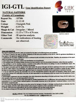 Load image into Gallery viewer, 4.10/CT Natural Pink Sapphire with Govt Lab Certificate-(16650)