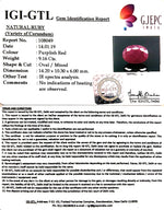 Load image into Gallery viewer, 10.18 Ratti Natural Neo Burma Ruby with Govt Lab Certificate-(3441)