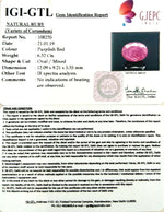 Load image into Gallery viewer, 7.02 Ratti Natural New Burma Ruby with Govt Lab Certificate-(3441)