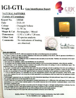 Load image into Gallery viewer, 13.09 Ratti Natural Yellow Sapphire with Govt Lab Certificate-(1221)
