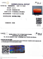 Load image into Gallery viewer, 6.31/CT Natural Red Coral With Govt. Lab Certificate-10833D43735