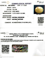 Load image into Gallery viewer, 6.68/CT Natural Yellow Sapphire With Govt Lab Certificate (2331)