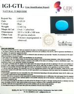 Load image into Gallery viewer, 13.83 Ratti turquoise With Govt. Lab Certificate-(610)