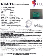 Load image into Gallery viewer, 11.52/CT Natural Emerald with Govt Lab Certificate (8991)