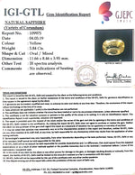 Load image into Gallery viewer, 5.84/CT Natural Yellow Sapphire With Govt Lab Certificate-67710