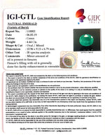 Load image into Gallery viewer, 4.44/CT Natural Emerald Stone With Govt. Lab Certificate - 110002