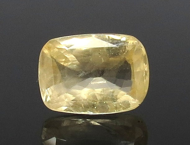 4.41/CT Natural Yellow Sapphire With Govt Lab Certificate-YELSA9V