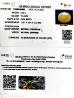 Load image into Gallery viewer, 5.59/CT Natural Yellow Sapphire With Govt Lab Certificate-11006D44488