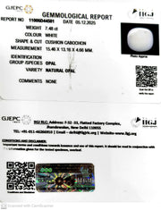 7.48/CT Natural Opal with Govt. Lab Certificate-11006D44501