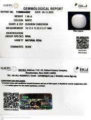 7.46/CT Natural Opal with Govt. Lab Certificate-11006D44502