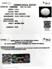 8.19/CT Natural Opal with Govt. Lab Certificate-11006D44504