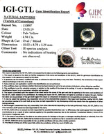 Load image into Gallery viewer, 4.94/CT Natural Yellow Sapphire With Govt Lab Certificate-45510