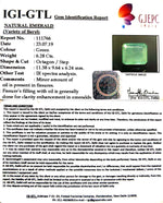 Load image into Gallery viewer, 6.98 Ratti Natural Panna Stone with Govt. Lab Certificate (3441)