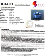 Load image into Gallery viewer, 5.10/CT Natural Blue Sapphire with Govt Lab Certificate-BLUSA9A