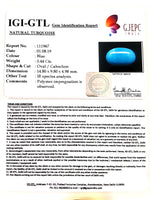 Load image into Gallery viewer, 6.04 Ratti Irani Turquoise With Govt. Lab Certificate-(610)