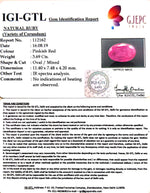 Load image into Gallery viewer, 3.69/CT Natural Mozambique Ruby with Govt. Lab Certificate-BLUSA9V