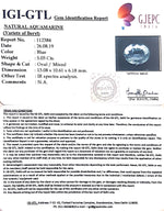 Load image into Gallery viewer, 5.03/CT Natural Aquamarine with Govt. Lab Certificate-5661