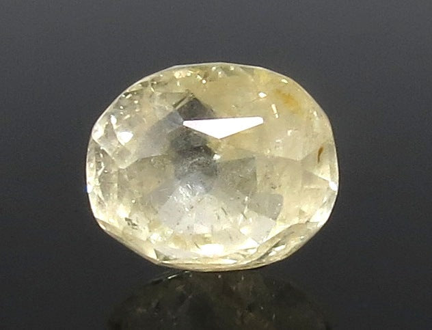 6.86/CT Natural Yellow Sapphire with Govt Lab Certificate-YELSA9U
