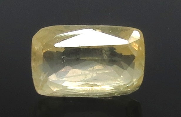 5.23/CT Natural Yellow Sapphire with Govt Lab Certificate