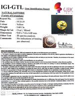 Load image into Gallery viewer, 3.68/CT Natural Yellow Sapphire with Govt Lab Certificate-(YELSA9W)